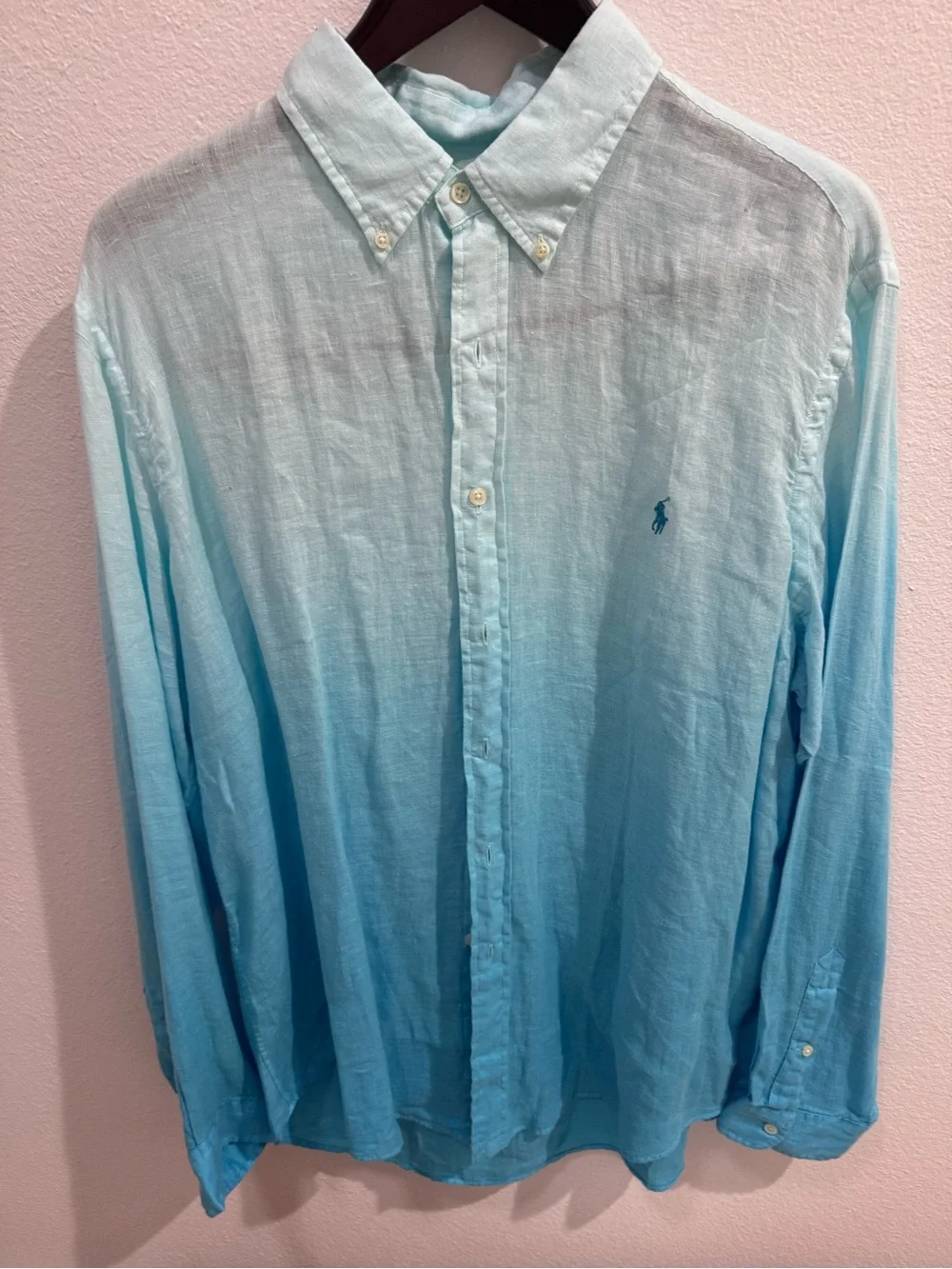 Polo by Ralph Lauren Aqua Ombre Button-Down Shirt